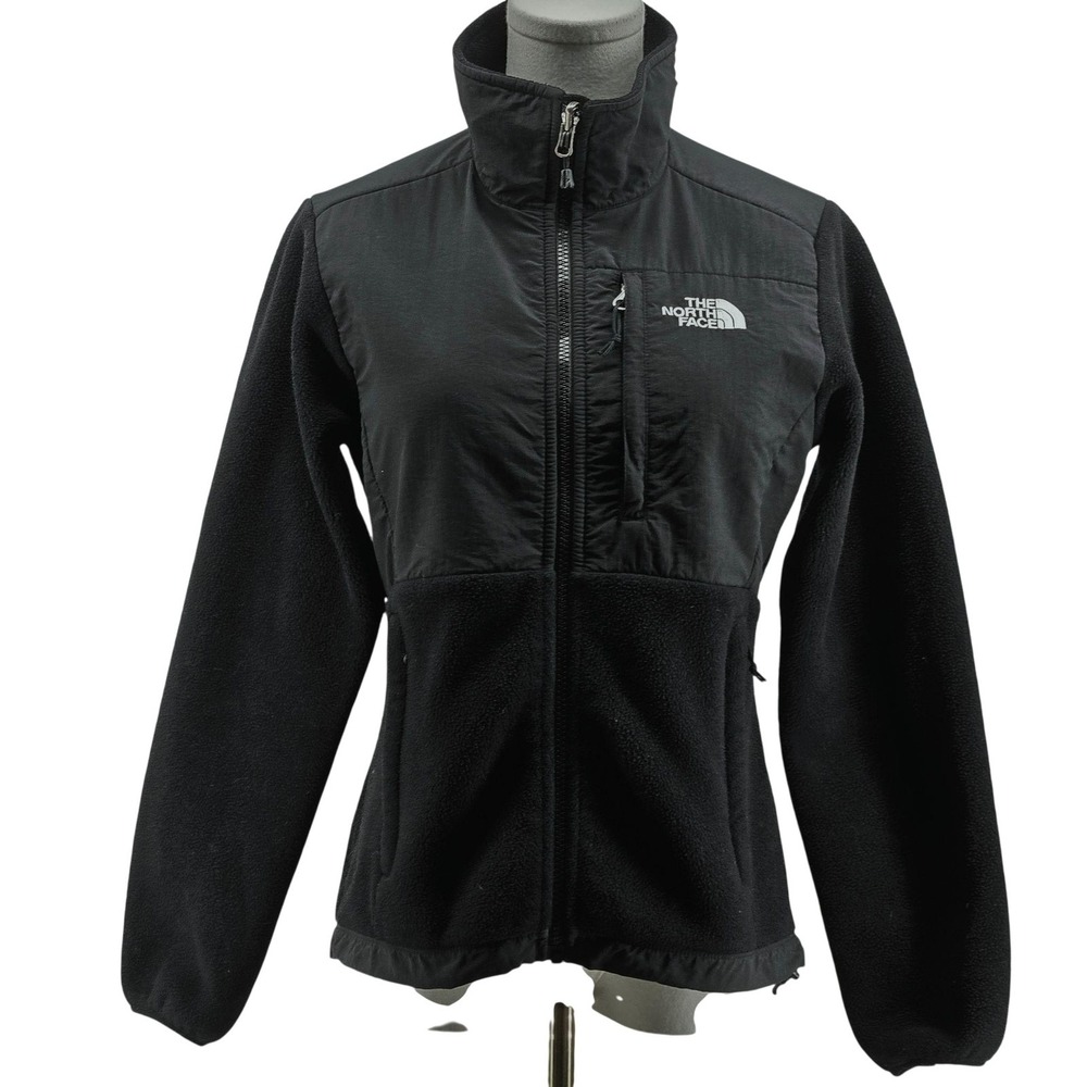 The North Face Jacket Womens XS Black Polartec Fleece Lined Full Zip Pockets